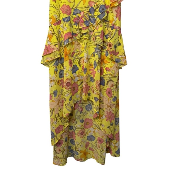 NWT boho hi low tiered cold shoulder feminine girly womens dress Small - Picture 4 of 14